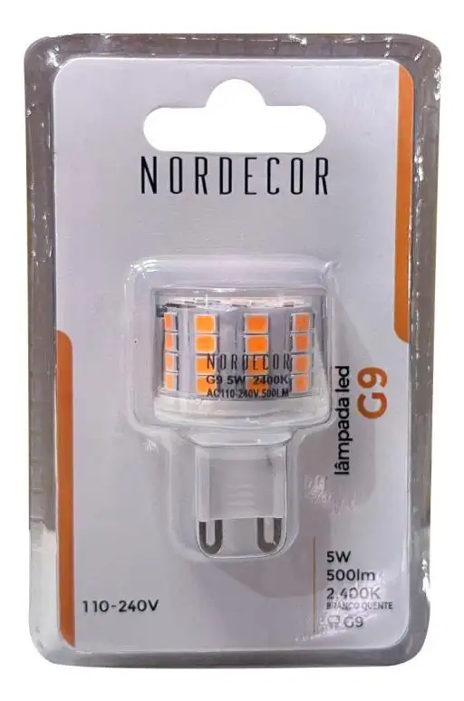 LÂMPADA LED G9 5W 1099 NORDECOR