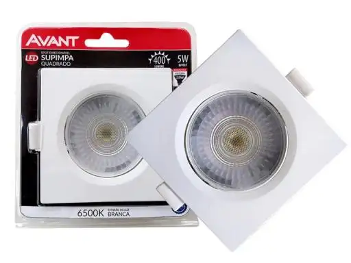 SPOT LED SUPIMPA QUADRADO 5W 6500K AVANT