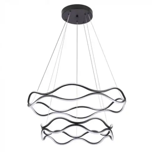  PENDENTE LED TAMIS 2375 2 MOD. 115W 3000K PRETO NORDECOR