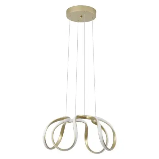  PENDENTE LED ZALA 2232 39W 3000K DOURADO NORDECOR