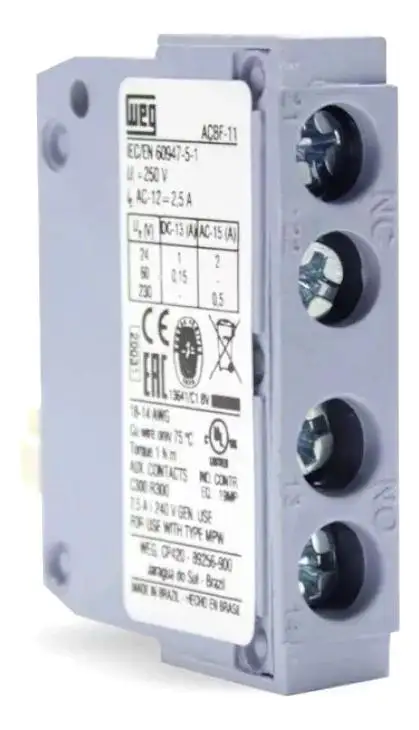 BLOCO DE CONTATO FRONTAL ACBF-11 1NA+1NF P/ DISJUNTOR-MOTOR 