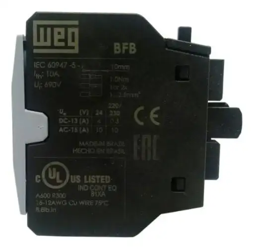 BLOCO DE CONTATO AUX. FRONTAL BFB-22 2NA+2NF CWB9-125 WEG