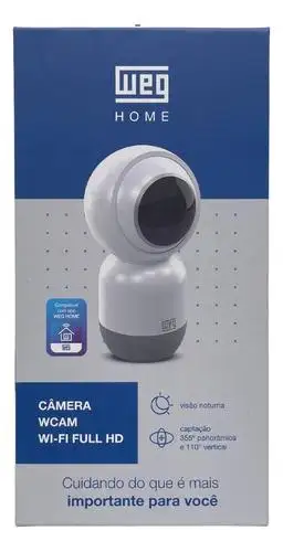 CAMERA DE SEGURANCA INTERNA WHOME WI-FI PTZ 355º FULL HD WEG
