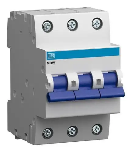 DISJUNTOR DIN TRIFASICO 16A MDW-C16-3 WEG 10076417