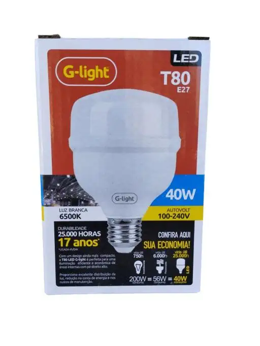 LAMPADA LED BULBO 40W 6500K E27 220V G-LIGHT