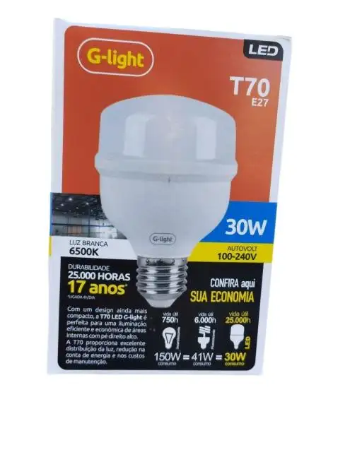LAMPADA LED BULBO 30W 6500K E27 220V G-LIGHT