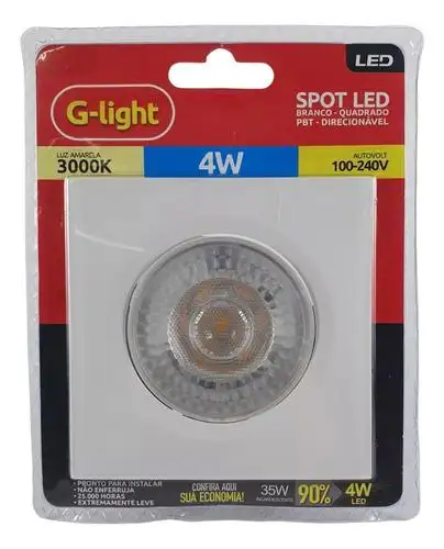 SPOT LED EMBUTIR 4W 6500K G-LIGHT
