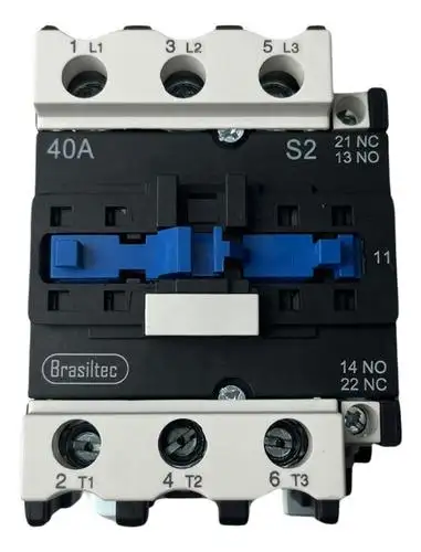 CONTATOR 40A BOBINA 220VCA 1NA+1NF BRASILTEC