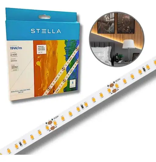 FITA DE LED 24V FULL PRO 19W/M 4000K 5M STELLA STL21836/40