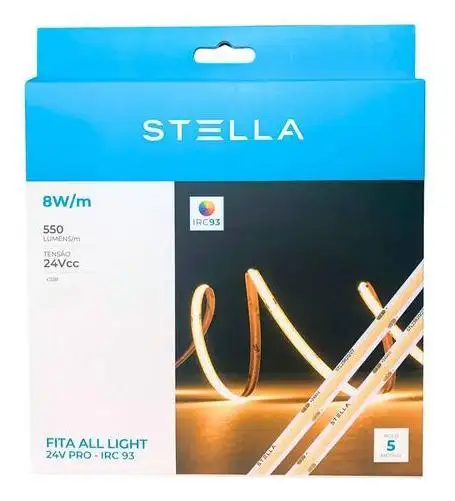 FITA DE LED 24V ALL LIGHT 8W/M IP20 3000K 5M STELLA STL23820
