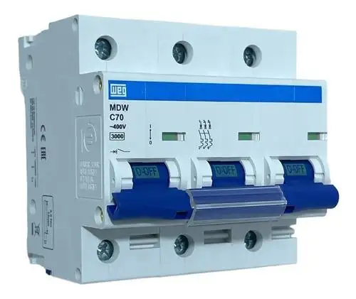 DISJUNTOR DIN TRIFASICO 70A MDW-C70-3 WEG 11134791