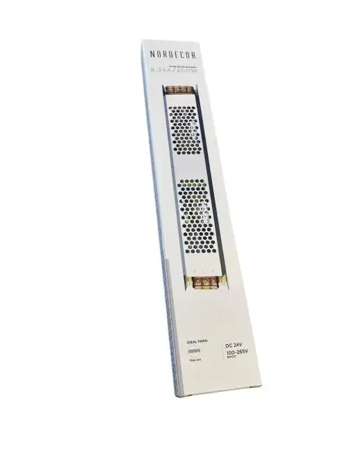 FONTE SLIM P/ FITA LED 24V 8,34A 200W BIVOLT NORDECOR 7059