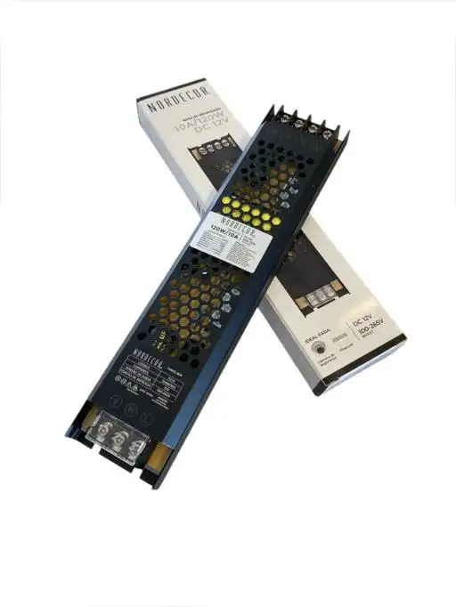 FONTE SLIM P/ FITA LED 12V 10A 120W BIVOLT NORDECOR 7215