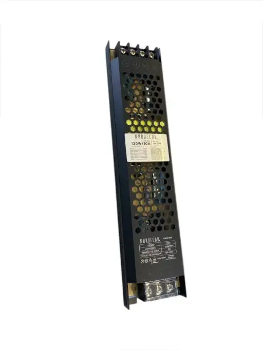 FONTE SLIM P/ FITA LED 12V 10A 120W BIVOLT NORDECOR 7215