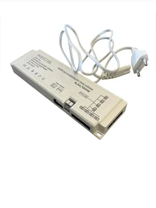FONTE P/ FITA LED 12V 8,3A 100W P/ MOVEIS NORDECOR 7212