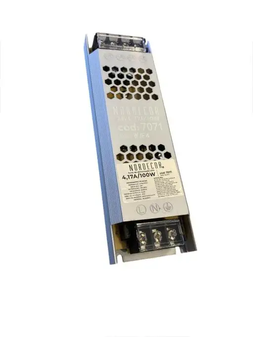 FONTE SLIM P/ FITA LED 24V 4,17A 100W BIVOLT NORDECOR 7071