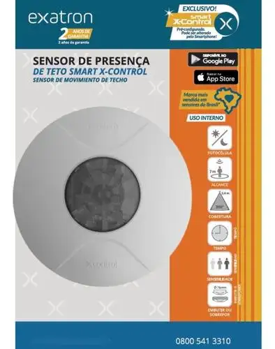 SENSOR DE PRESENÇA TETO EXATRON