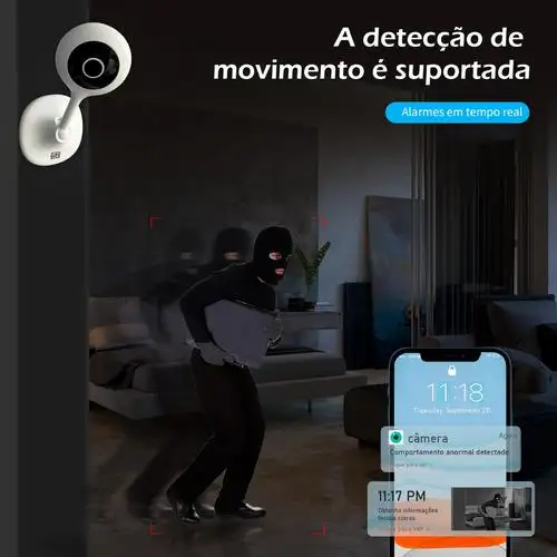 CAMERA DE SEGURANCA  WHOME WI-FI FIXA 2MP FULL HD  WEG