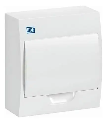 QUADRO DE DISTRIBUICAO SOBREPOR QDW02 8 DISJUNTORES WEG