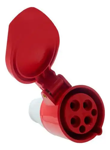TOMADA INDUSTRIAL EXTENSAO 3P+T 16A 380V 6H VERMELHA