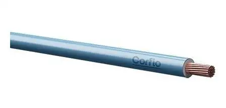 CABO FLEXIVEL 0,75MM 1 METRO AZUL CORFIO
