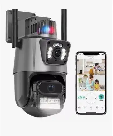 CAMERA P11 WIFI SEGURANÇA 6 MP 4K LENTE DUPLA VIGILÂNCIA JGL