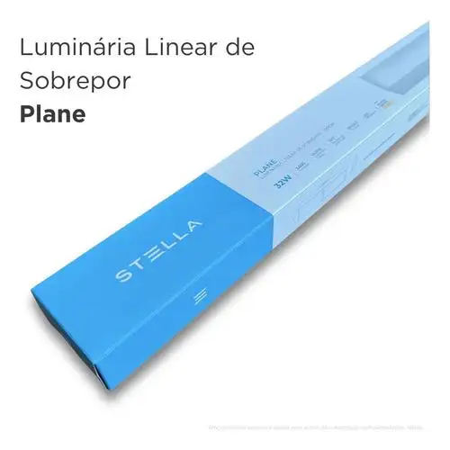 LUMINARIA LINEAR LED PLANE 32W 3000K STELLA STL23941/30