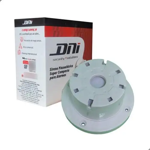SIRENE 12V DNI4204 COMPACTA PIEZOELETRICA