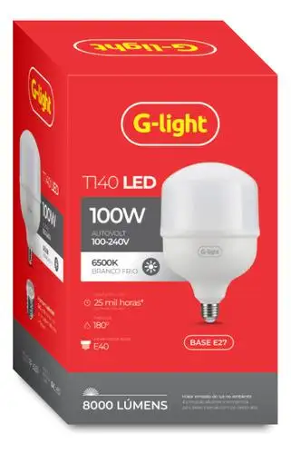  LAMPADA LED BULBO 100W 6500K E40 220V G-LIGHT