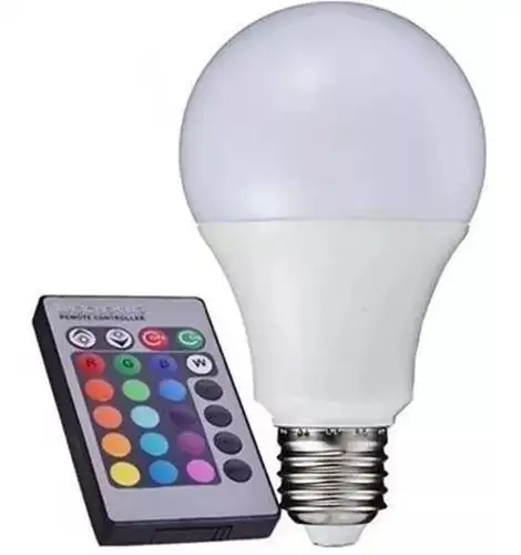 LAMPADA LED RGB C/ CONTROLE 3W E27 G-LIGHT