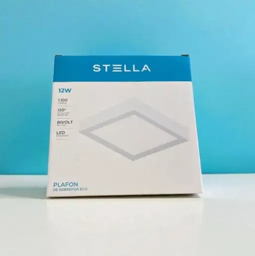 PLAFON LED ECO SOBREPOR 12W 3000K STH21962Q/30 STELLA